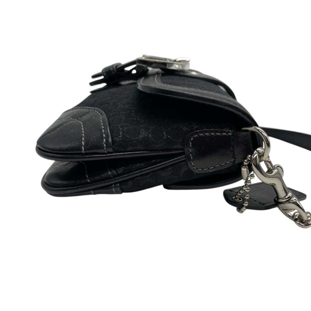 Coach Soho Mini Signature Handbag with Accessory Pouch in Canvas and Leather,... - Picture 6 of 16